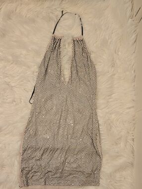 bebe Nude Sequin Embellished Dress